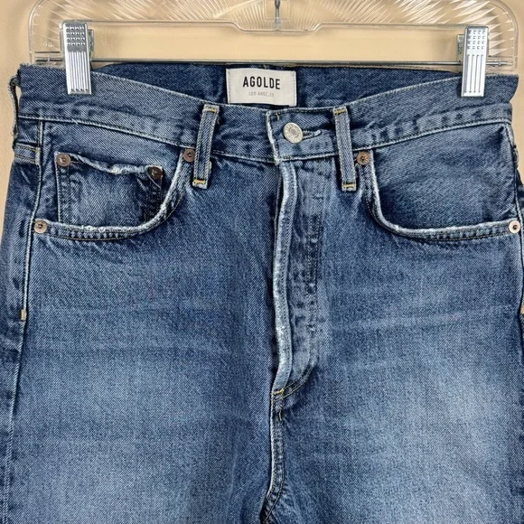 Agolde 90’s Distressed Mid-Rise Straight